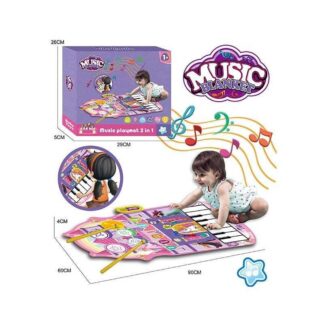 Музичний килимок YYD-03 2 в 1, піаніно, барабани, музика, музичні інструменти, запис та відтворен...