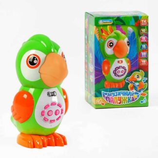 Музичний папужка 45158 "TK Group", ОЗВУЧУВАННЯ УКРАЇНСЬКОЮ МОВОЮ, пісні, казки, скоромовки, загад...
