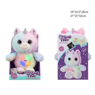 Нічник 1920-1 "Єдиноріжка", підсвічування, колискові, оченята з глітерним напиленням, у коробці