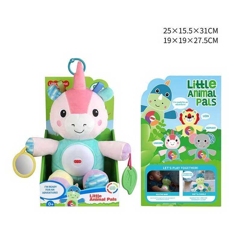 Нічник 1954-2 “Єдиноріг”, підсвічування, мелодії, дзеркальце, прорізувач, в коробці