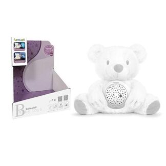 Нічник FM 666-43 "Ведмедик", проєктор зоряного неба, знімний блок, мелодії, заводний механізм, в...