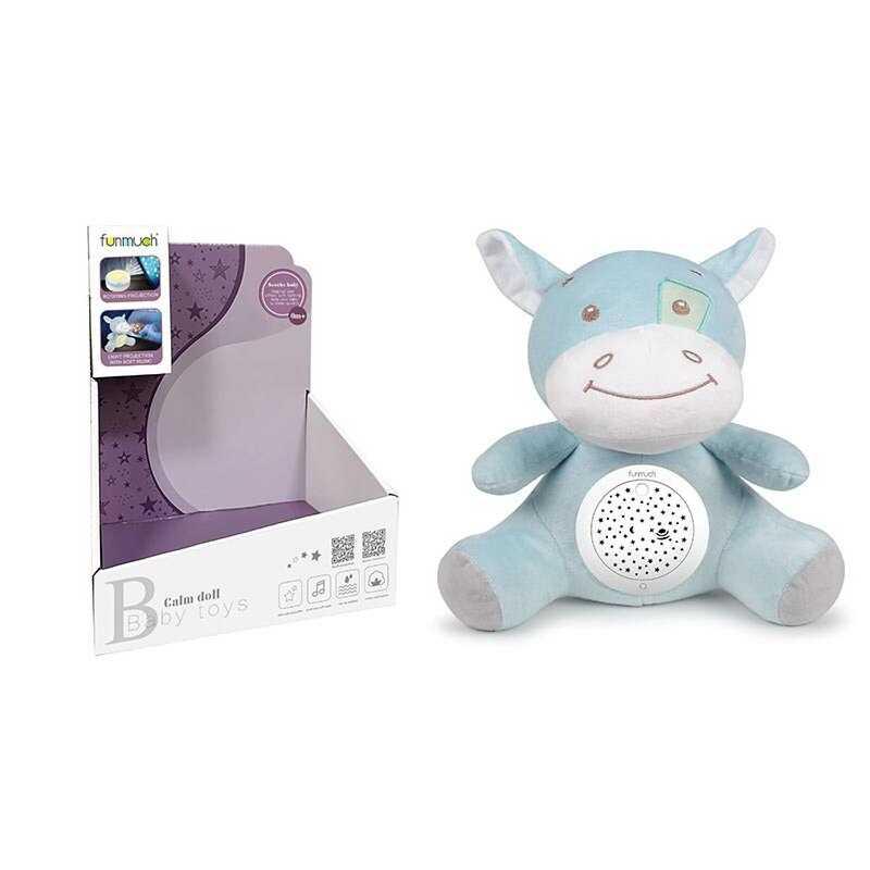 Нічник FM 666-49 "Бегемотик", проєктор зоряного неба, знімний блок, мелодії, заводний механізм, в...