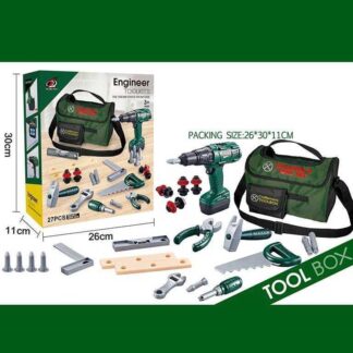 Набір інструментів G 237 27 елементів, шурупокрут на батарейках, сумка для інструментів, тренувал...