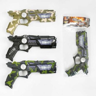 Пистолет 999 S-7 A (96/2) 3 вида, свет, звук, в кульке