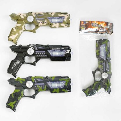 Пистолет 999 S-7 A (96/2) 3 вида, свет, звук, в кульке