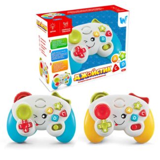 Развивающий джойстик 63566 (72/2) "WToys",, ОЗВУЧИВАНИЕ УКРАИНСКОЙ МОВОЮ, 8 песен, 4 сказки, мелодии, цифры, формы,