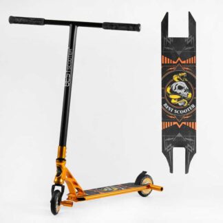 Самокат трюковый 23015 Best Scooter (4) HIC-система, ПЕГИ, алюминиевый диск и дека, АНОДИРОВАННАЯ ПОКРАСКА, колёса PU, d=110мм,