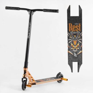 Самокат трюковый 55084 Best Scooter (4) HIC-система, ПЕГИ, алюминиевый диск и дека, АНОДИРОВАННАЯ ПОКРАСКА, колёса PU, d=110мм,