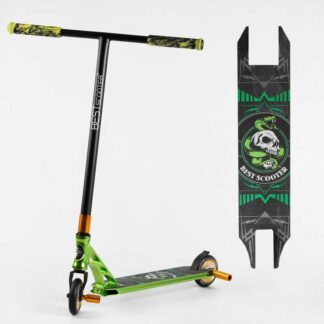 Самокат трюковый 85784 Best Scooter (4) HIC-система, ПЕГИ, алюминиевый диск и дека, АНОДИРОВАННАЯ ПОКРАСКА, колёса PU, d=110мм,