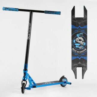Самокат трюковый 98901 Best Scooter (4) HIC-система, ПЕГИ, алюминиевый диск и дека, АНОДИРОВАННАЯ ПОКРАСКА, колёса PU, d=110мм,
