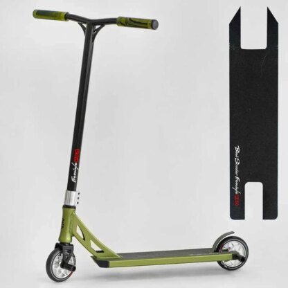 Самокат трюковый N- 56307 "Best Scooter" (2) "Freestyle", HIC-система, ПЕГИ, алюминиевый диск и дека, колёса PU, d=120мм, ширина