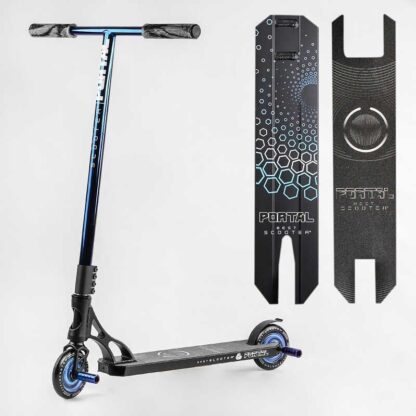 Самокат трюковый PL-71744 Best Scooter (4) "Portal" HIC-система, ПЕГИ, алюминиевый диск и дека, колёса PU, d=120мм, ширина руля 58