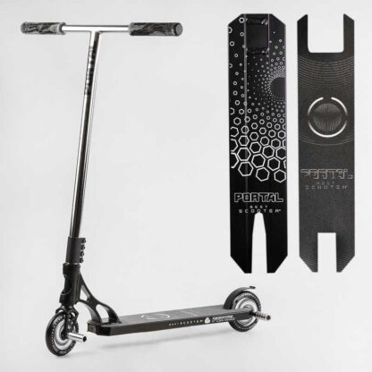 Самокат трюковый PL-81855 Best Scooter (4) "Portal" HIC-система, ПЕГИ, алюминиевый диск и дека, колёса PU, d=120мм, ширина руля 58
