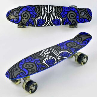 Скейт F 6510 (8) Best Board, доска=55см, колёса PU, СВЕТЯТСЯ, d=6см