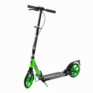 Самокат Skyper "Turbo" TR-46503 (4) стальная рама, ручной дисковый тормоз, диаметр PU колес - 200мм, 2 амортизатора,