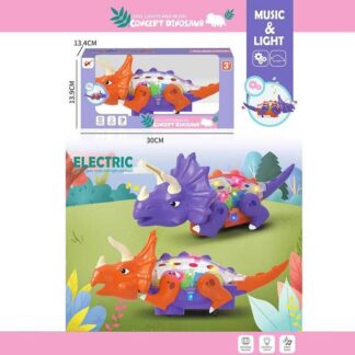 Музичний динозавр 2006 A/B 2 кольори, звук, підсвічування, рухомі шестерні, колесо вільного ходу,...