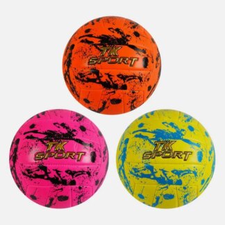 Мяч волейбольный C 60964 (60) "TK Sport" 3 цвета, материал мягкий PVC, вес 280-300 грамм, размер No5, ВЫДАЕТСЯ ТОЛЬКОМ МИКС