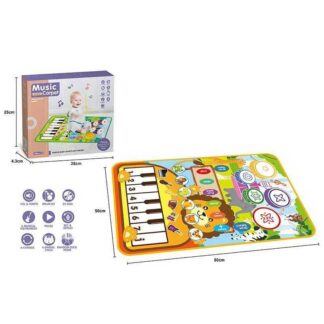 Музичний килимок MTK 035-1 A на батарейках, музика, звук, музичні інструменти, запис, режим гучно...