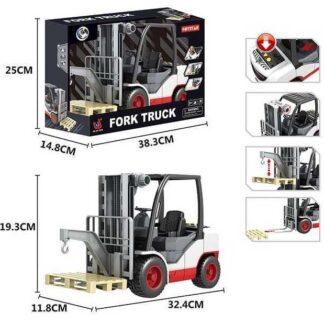 Спецтехника 666-61 P (18) "Forklift", 3 активные кнопки, свет, звук, аксессуары, подвижные элементы, в коробке