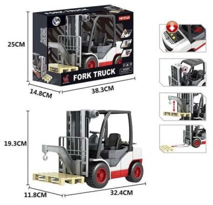 Спецтехника 666-61 P (18) "Forklift", 3 активные кнопки, свет, звук, аксессуары, подвижные элементы, в коробке