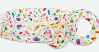 Intex Басейн 59460 NP "Зірки" (12) Коло, дитяче, 2 кільця, кольоровий з набором, розміром 122х25см, 150л, від 2-х років