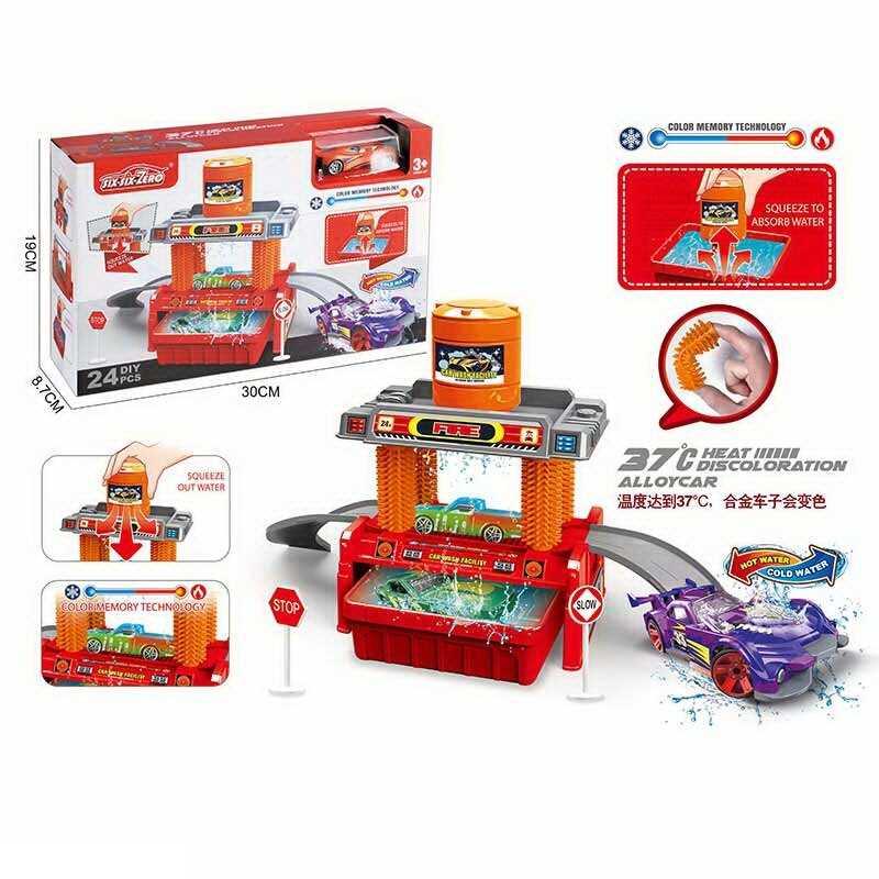 Автомийка 660 S 101 машинка змінює колір, трек, контейнер та бак для води, аксесуари, наліпки, в...