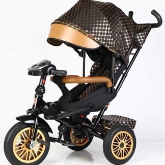 Велосипед 3-х кол. 8066 / 515-09 BestTrike "Perfetto" (1) поворотне сидіння, колеса гумові безкамерні, кошик, фара музична, USB,