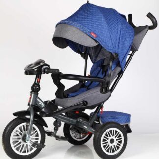 Велосипед 3-х кол. 8066 / 608-70 BestTrike "Perfetto" (1) поворотне сидіння, колеса гумові безкамерні, кошик, фара музична, USB,