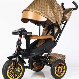 Велосипед 3-х кол. 8066 / 910-25 BestTrike "Perfetto" (1) поворотне сидіння, колеса гумові безкамерні, кошик, фара музична, USB,