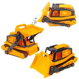 Гр Бульдозер 9697 (4) "Technok Toys", гусениця, рухомі елементи, в сітці