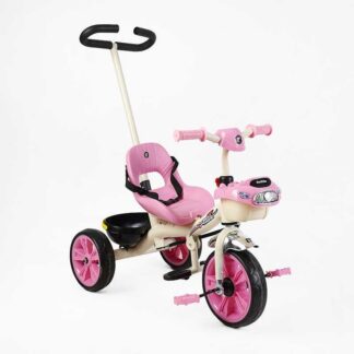 Велосипед 3-х колісний BS-70225 "Best Trike" (1) колеса EVA переднє 10’’, заднє 8’’, сталева рама, УКР. ОЗВУЧУВАННЯ, батьківська