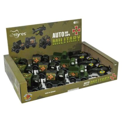 Гр Військові машинки "Kid cars" 39899 ЦІНА ЗА 12 ШТУК У БОКСІ (96) "Tigres"
