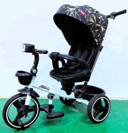 Велосипед 9155 / 319-22 BestTrike "Marco" (1) поворотне сидіння, складне кермо, колеса з прогумованим PU, кошик, телескопічна