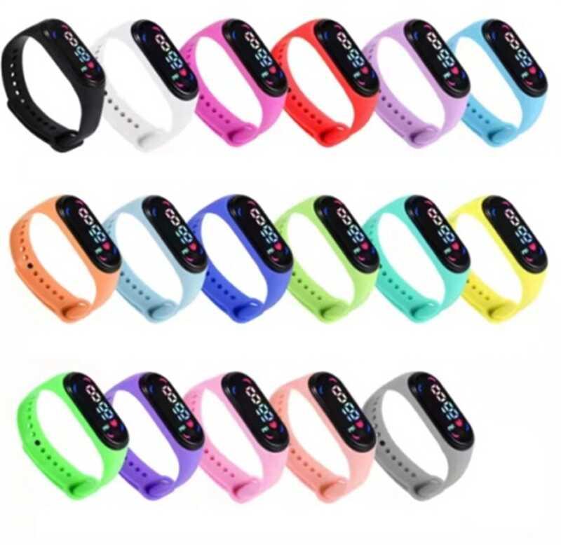 Годинник С 59385 кольоровий дисплей, налаштування дати і часу, ВИДАЄТЬСЯ ТІЛЬКИ МІКС ВИДІВ