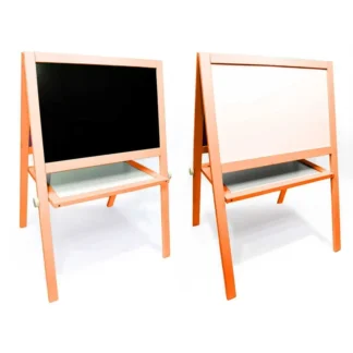 Гр Мольберт 60*40 см оранжевий - великий, магнітний (1) 15372 "Игруша"  /Дошка ш60*в40см, Підставка ш100*в65см/ Одна сторона