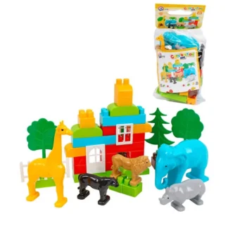 Гр Конструктор 0334 (9) "Technok Toys" 40 елементів, “Ферма”, у пакеті