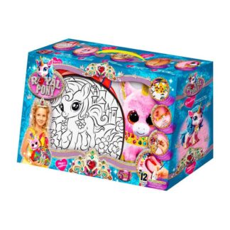 Гр Креативна творчість "Royal Pony" RP-01-08U (2) "Danko Toys", сумка-розмальовка, м’яка іграшка, аксесуари, акрилова фарба, пенз