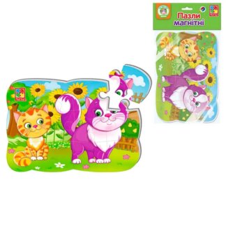 Гр Пазли магнітні А5 "Котики" - VT3205-73 (50) "Vladi Toys", в пакеті