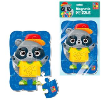 Гр Пазли м’які магнітні А5 Малюк зможе "Єнот" VT3205-91 (50) "Vladi Toys"
