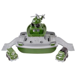 Гр Ігровий набір "Військовий транспорт" 9369 (6) "Technok Toys" військовий човен, 2 машинки, гелікоптер