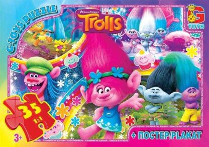 Пазли 35 ел. "G Toys" "Троли" TR 0077