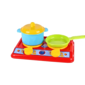Гр Кухня "Галинка 2" 1578 (20) "Technok Toys" плита, каструля, сковорідка, кришка, 20 см, у пакеті