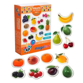 Гр Набор магнитов ML4031-11 EN Fruits and berries" (24) "Magdum", англ. язык,