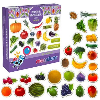 Гр Набор магнитов ML4031-15 EN "Fruits and vegetables" (33) "Magdum", англ. язык,