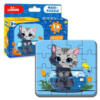 Гр Максі-пазл "Котик 1" МЕ 5032-02 (12) "Ludum", 16 елементів, в коробці