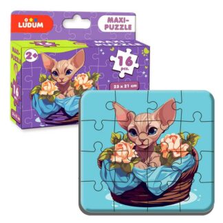 Гр Максі-пазл "Котик 2" МЕ 5032-03 (12) "Ludum", 16 елементів, в коробці
