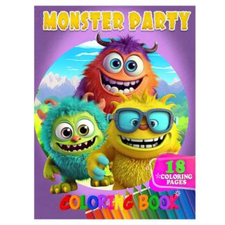 Гр Раскраска 18 цветных рисунков "Monster Party" 9789655322880 (50) "Jumbi"