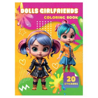 Раскраска 20 наклеек А4: Dolls Girlfrends 9789655323191 (50) "Jumbi"