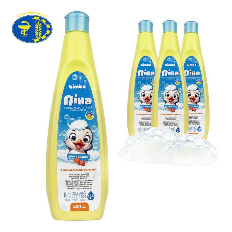 Ар Пена для купания 25806 ЦЕНА ЗА 1 ШТУКУ (8) "Bimbo", 400мл, гипоаллергенная