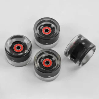 Комплект колес для пенни борда SK-485 (25) “Best Board” / ЦЕНА ЗА 4ШТ/ цвет ЧЕРНЫЙ, со светом, подшипник ABEC-7, жесткость 84А,